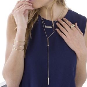 Kendra Scott Shelton Y Necklace in gold